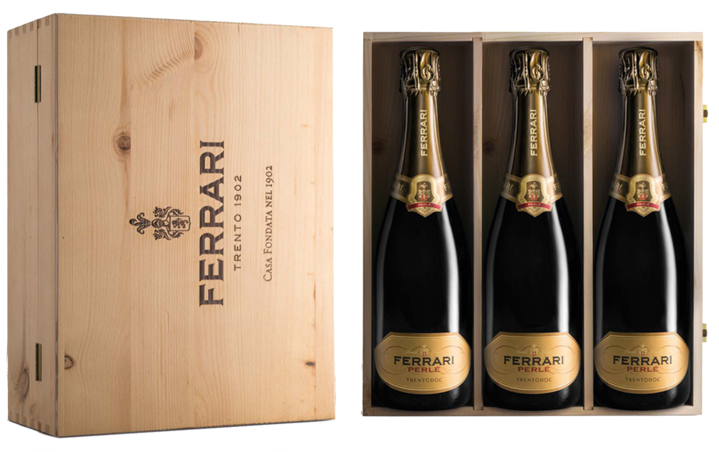 cassetta legno ferrari perlé gold 3 bt