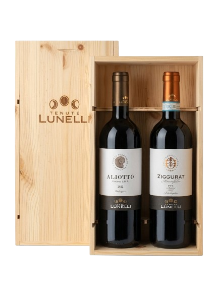 cassetta legno tenuta lunelli 2 bottiglie 75cl (ziggurat/aliotto)