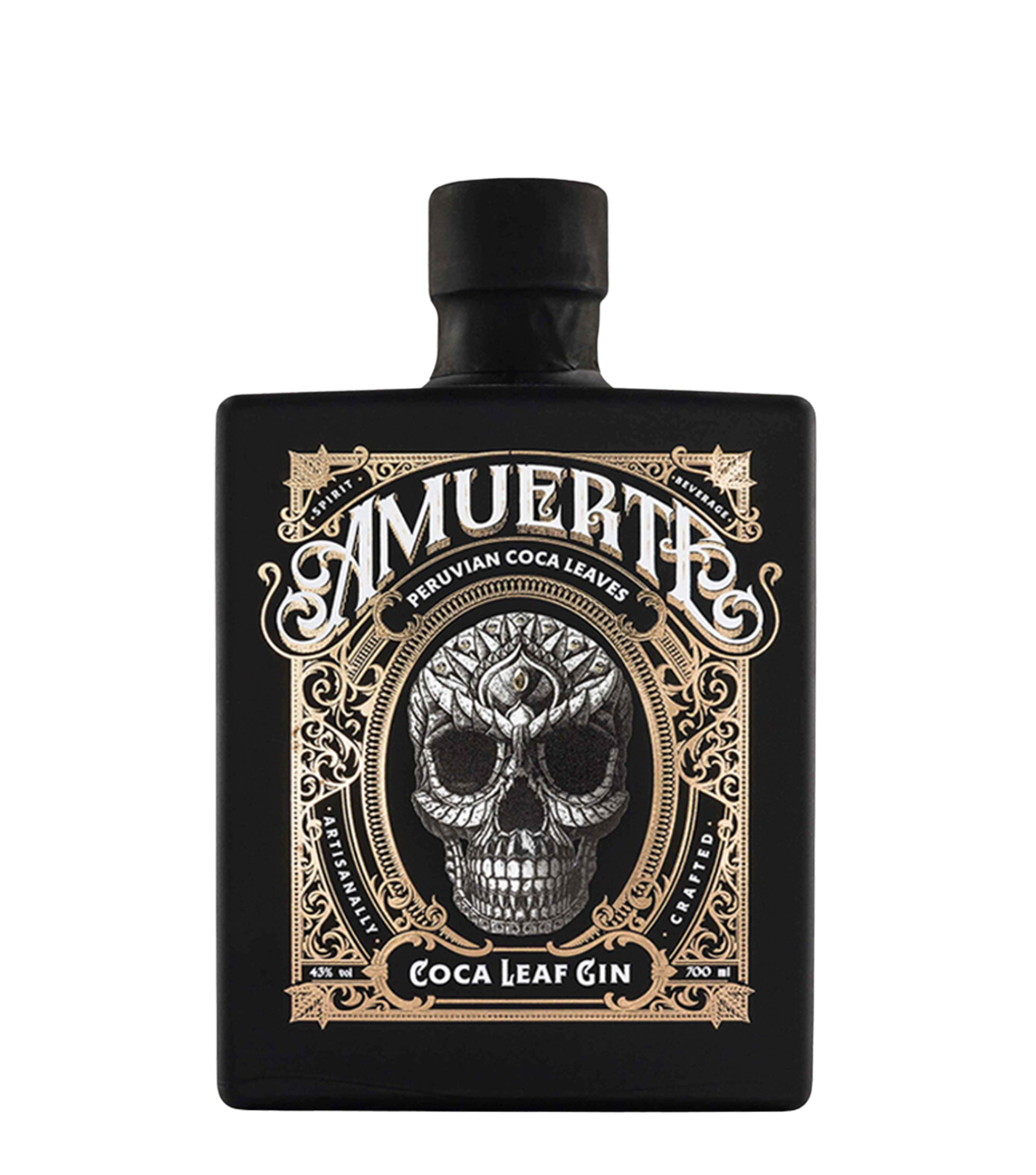 gin coca leaf black amuerte cl 70