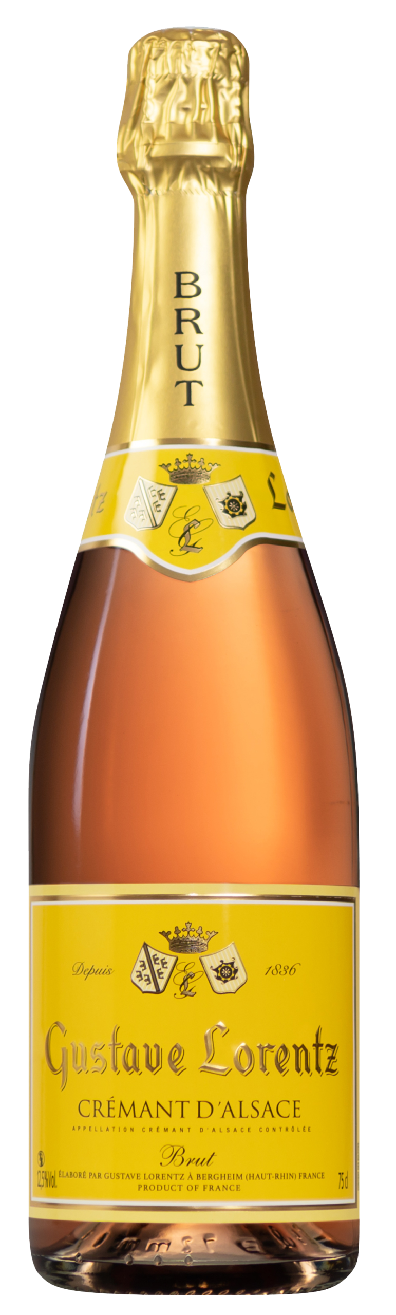 gustave lorentz crémant d'alsace brut rosé cl 75