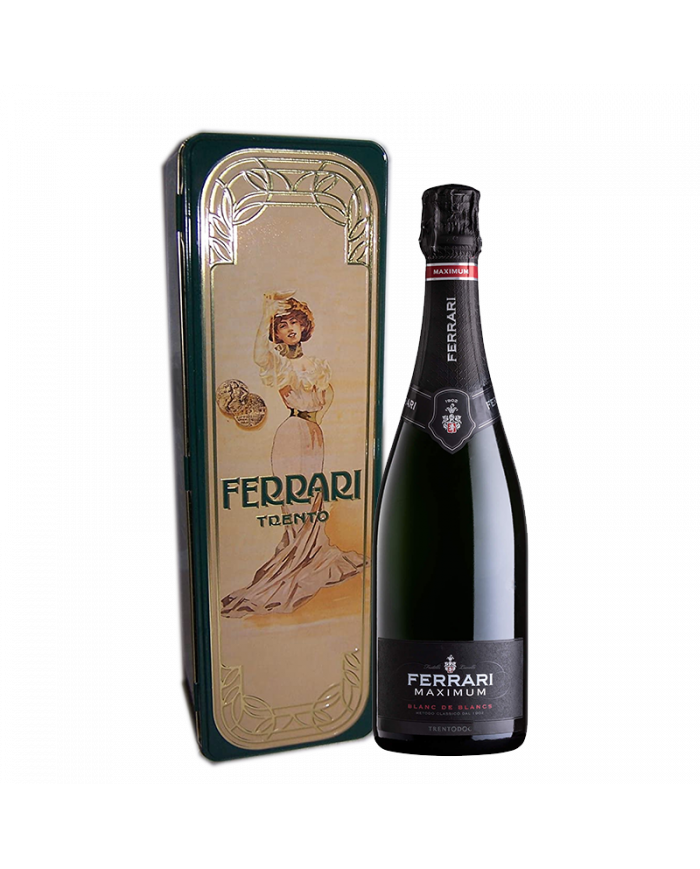 scatola latta ferrari da 1 ferrari maximum blanc de blancs cl 75