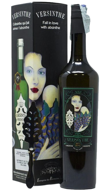 assenzio versinthe classique cucchiaino 20eme anniversaire 70cl astucciato bottle of italy
