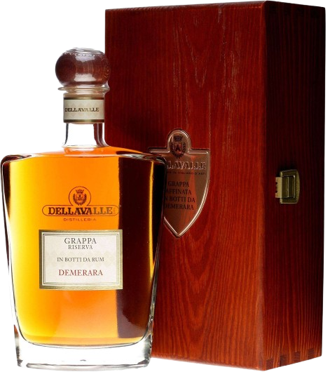 della valle grappa inv demerara in botti di rum