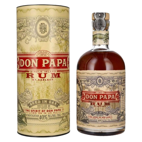 don papa 7 years old single island rum 40 vol 07l in geschenkbox