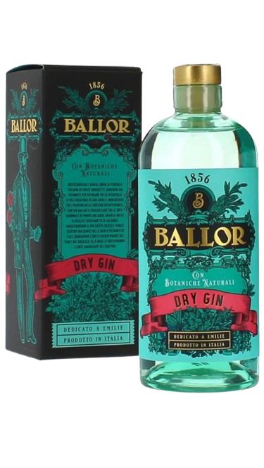 gin ballor bonollo bottle of italy