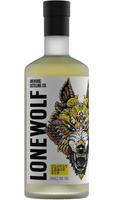gin brewdog lonewolf cloudy lemon cl 70 bottle of itayl