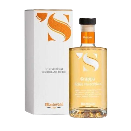 mantovani grappa nobile invecchiata 70 cl