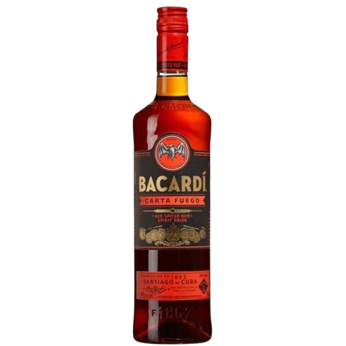 rum bacardi carta fuego 1 litro rum 1
