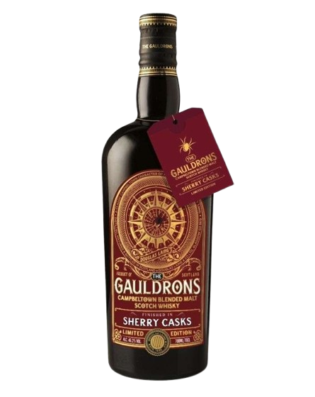 the gauldrons sherry cask campbeltown blended malt scotch whisky 462 alc p