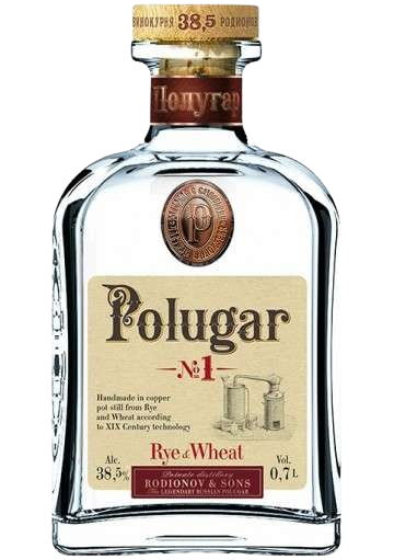 vodka polugar n 1 rye wheat 0 50 lt